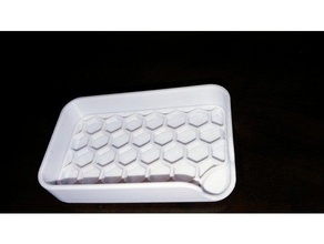 soap holder remodelled filter mesh plate supports stable sized actual bar household 3d print model - Mito3D