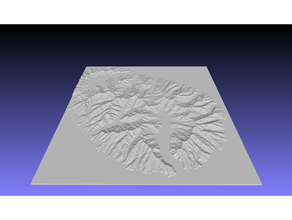 banques péninsule zélande 3d carte Christchurch topographique topographie 3d print model - Mito3D