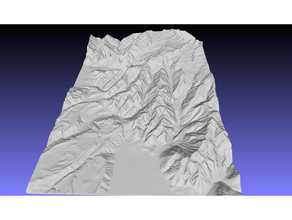 Fuchs Franz Josef Gletscher Neuseeland 3d Karte Berg Topographie topografisch 3d print model - Mito3D