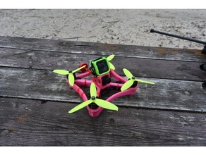 tpu fpv drone telaio indistruttibile quad corridore gopro sessione greg cose mini quadricottero 3d print model - Mito3D