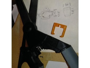 fiskars softouch scissor slide lock replacement 3d print model - Mito3D