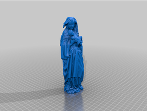 bakire ayakta çocuk 3dprint 3dprintable 3dprinting 3dscan 3dscanner 3dscanning 3d yazıcı bebek Katolik Hıristiyan kilise kültürel miras isa Mary mitoloji din heykel Odun 3d print model - Mito3D