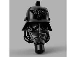 krieg knight head dominion crusader 3d print model - Mito3D