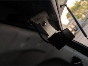 dash cam holder rear window car 3d print model - Mito3D