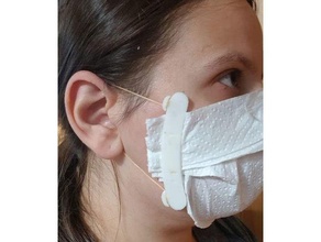 maschera clip carta asciugamano covid 19 covid19 covidmask facecoveringchallenge 3d print model - Mito3D