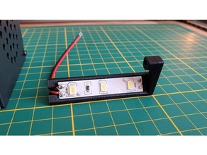 anycubic mega-s led mount i3 mega holder light strip 3d print model - Mito3D