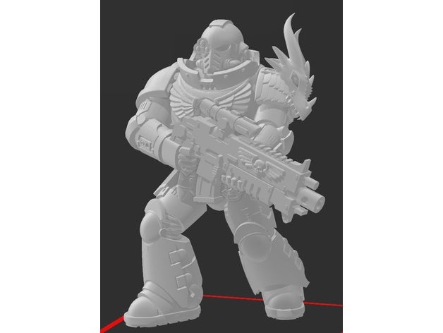 Drago guardia torso 40k warhammer 3D print model - Mito3D