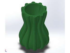 Vase v24 Blume Topf 3d print model - Mito3D