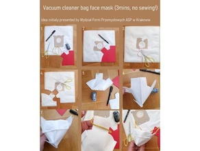 Vakuum Reiniger Tasche Gesicht Maske Jig Coronavirus covid 19 notouchchallenge 3d print model - Mito3D