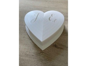 wedding ring box 3d print model - Mito3D