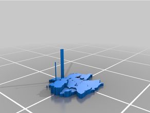 nüfus yoğunluk haritalar teebot3d 3d print model - Mito3D