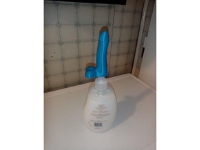 ergonomic handle soap dispenser penis 3d print model - Mito3D