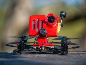 dison micro cinematic freestyle drone mount 3 inch acro cinewhoop fpv mini racing rimzler 3d print model - Mito3D
