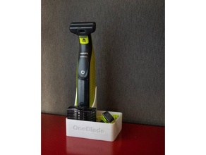 oneblade holder dock electric shaver pro philips razor stand 3d print model - Mito3D