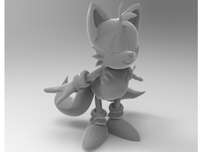 cruz lindo zorro kitsune sega Sonic erizo vídeo juego juegos personaje 3d print model - Mito3D