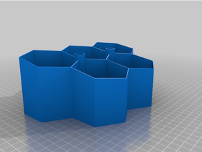 hexagon pot basil basilikum planter 3d print model - Mito3D