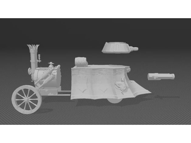 Eisen Teufel ehrwürdig Dampf Panzer Reich Kriegsmaschine aos freeguild whfb 3D print model - Mito3D