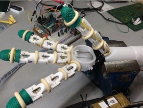 Fai robotica mano arduino flex sensor controllato 3d print model - Mito3D