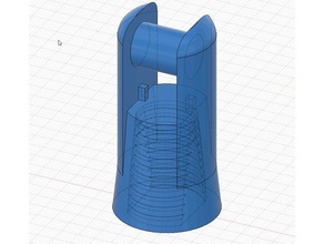 mop holder threaded cone adaptor adapter thread universal 3d print model - Mito3D