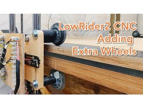 lowrider2 cnc plate extra wheels 3d print model - Mito3D
