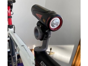 stem cap light mount bicycle 3d print model - Mito3D