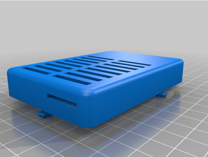 raspberry pi 3 snap case extrusion mounting tabs 3d print model - Mito3D