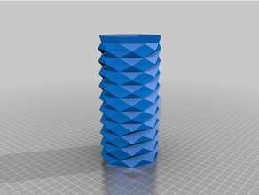 semplice vaso 13 arte arredamento decorazione decorativo design facile Stampa flessibile fiore spirale contorto 3d print model - Mito3D
