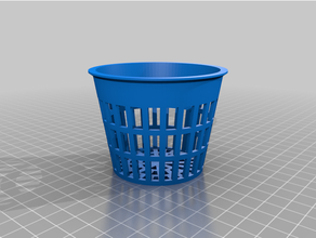 customized parametric net pot net cup hydroponics aeroponics fogponics customized 3d print model - Mito3D