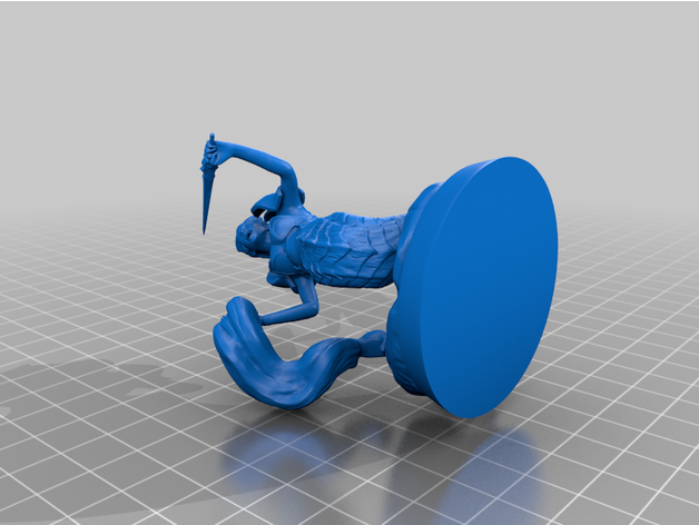 fêmea Lamia feiticeiro 3D print model - Mito3D