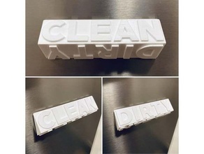 dishwasher magnet diswasher 3d print model - Mito3D