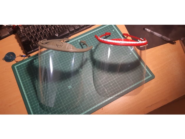 face shield covid-19 3D print model - Mito3D