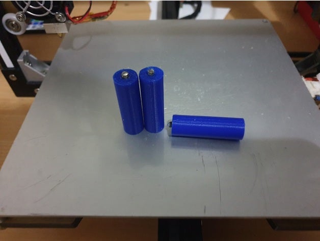 aaa aa Batterie Adapter 3D print model - Mito3D