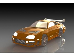 Toyota yukarıda otomotiv Automovil araba Coche 3d print model - Mito3D