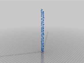 testmy customized temp calibration tower 3d print model - Mito3D