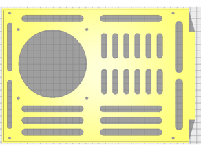 anycubic chiron Douane carte mère ventilateur couverture gaine v3 mod 3d print model - Mito3D