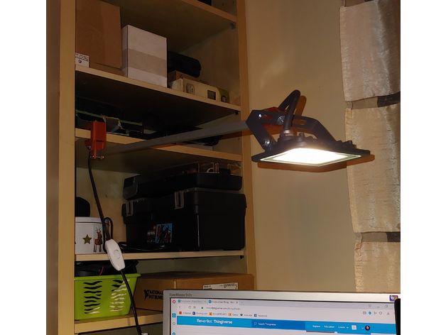 LED lámpara banco escritorio 3D print model - Mito3D