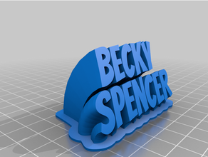 spencer personalizzato 3d print model - Mito3D