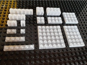 Basic Lego kompatibel Backstein einstellen 3d print model - Mito3D