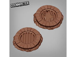 sewer grate dnd miniature scatter terrain lid tabletop gaming wargaming 3d print model - Mito3D