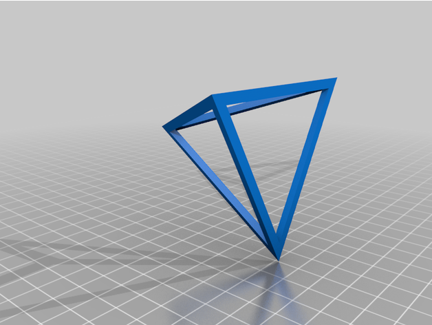 hollow triangle 3D print model - Mito3D