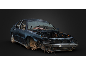 zerstört Honda Übereinstimmung Gasland Tischplatte Terrain + Aufseher Wagen 3d print model - Mito3D