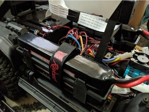 trx4 battery holder traxxas 3d print model - Mito3D