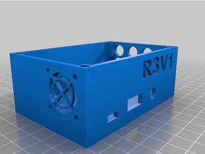 case raspberry pi 3 b+ r3v1 3d print model - Mito3D