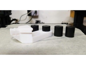cr 10 solide Bett montieren Kabel Linderung Plastik einfügen entfernt 3d print model - Mito3D