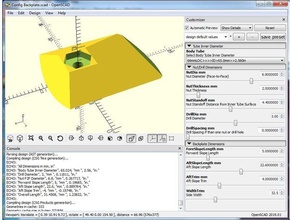 configurable model rocket rail button backplate nutplate mount guide 3d print model - Mito3D