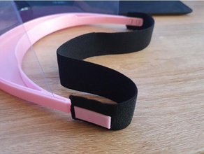 rubberband clip hanochh's face shield elastic band hanochh rubber 3d print model - Mito3D