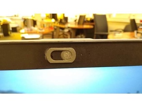 laptop camera cover hp privacy slim small 3d print model - Mito3D