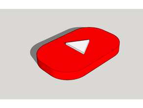 logotipo Youtube 3d print model - Mito3D
