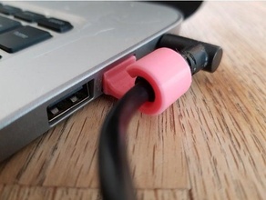 USB spina energia cavo clip 3d print model - Mito3D