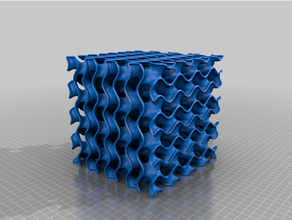 gyroid cube 3d print model - Mito3D